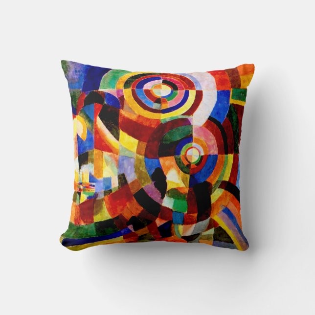 Coussin Prises électriques par Sonia Delaunay (Recto)