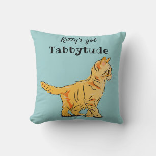 Coussin Prix Cute Orange Tabby Kitten Graphic