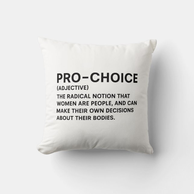 Coussin Pro-Choice (Recto)