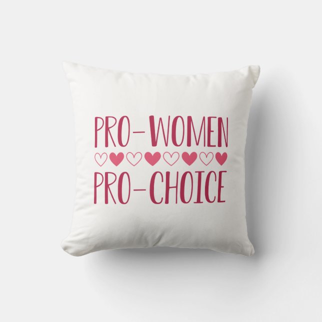 Coussin Pro Women Pro Choice (Recto)