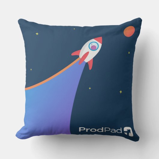Coussin ProdPad 'd'ici à Mars (Recto)