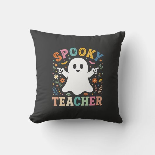 Coussin Prof Enseignant Effrayant Fantôme Mignon Création (Recto)
