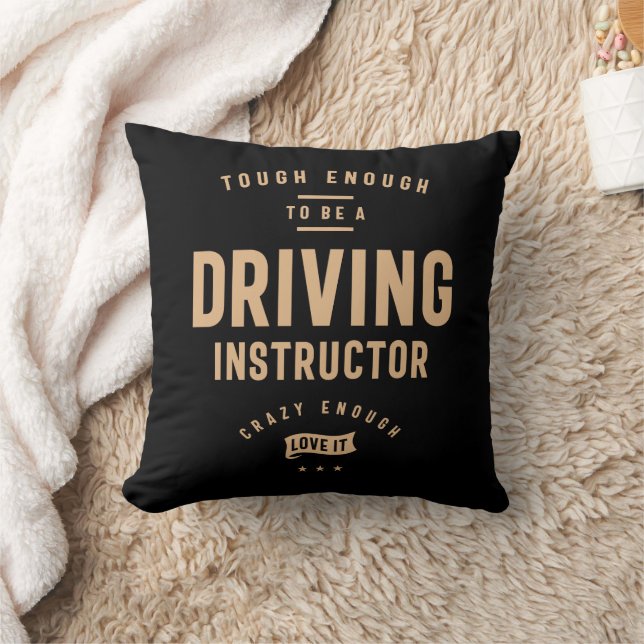 Coussin Professeur de conduite drôle Profession de travail (Couverture)