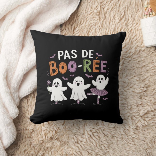 Coussin Professeur de danse de ballet fantôme Pas de BOO-r (Couverture)