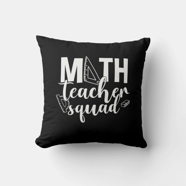 Coussin Professeur de mathématiques Équipe d'enseignants d (Recto)