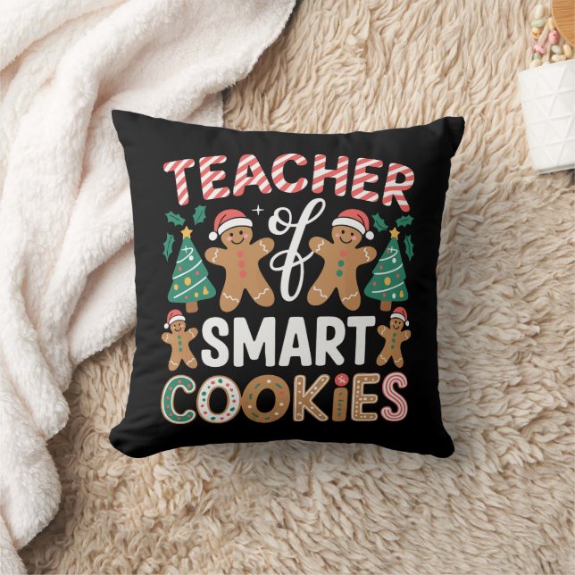 Coussin Professeur de Noël de biscuits intelligents pain d (Couverture)