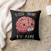 Coussin Professeur Kiss Your Brain (Couverture)