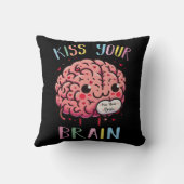 Coussin Professeur Kiss Your Brain (Verso)
