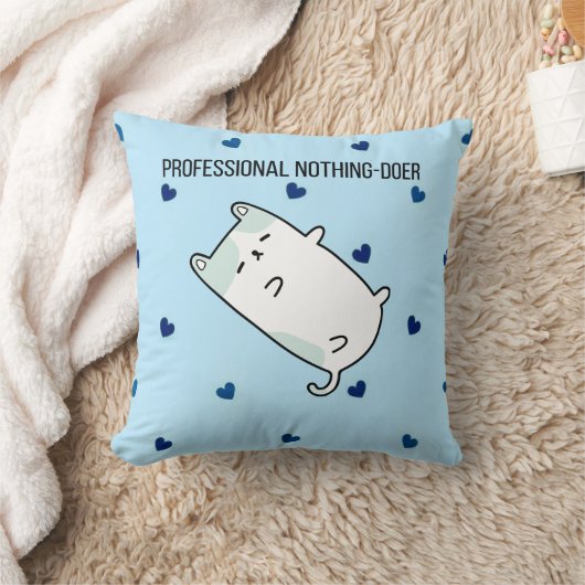 Coussin Professional Nothing-Doer | Funny Mini Dog Decorat (Couverture)
