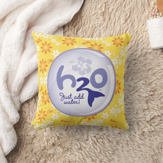 Coussin Profil de nom jaune (Couverture)