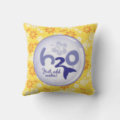 Coussin Profil de nom jaune (Verso)