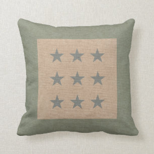 Coussin Profil sous convention astérisque en vert de