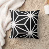 Coussin Profil sous convention astérisque géométrique noir (Couverture)