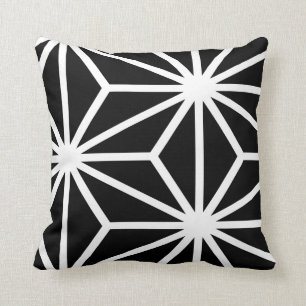 Coussin Profil sous convention astérisque géométrique noir