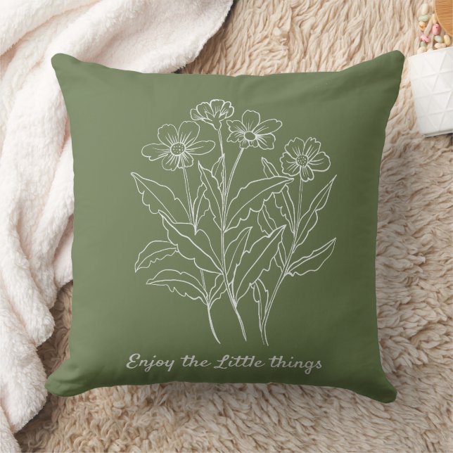 Coussin Profitez des fleurs de Little Things (Couverture)