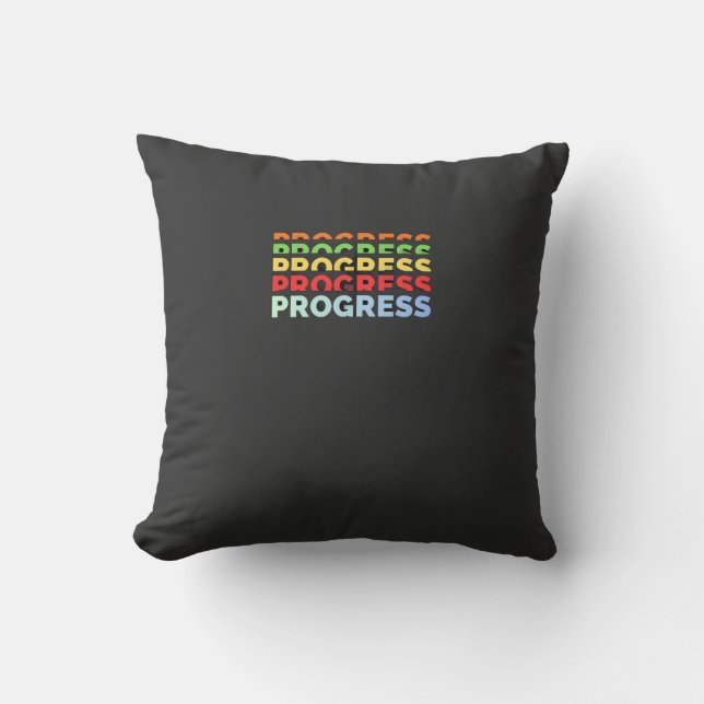 Coussin Progrès – Inspirez Votre Espace (Recto)