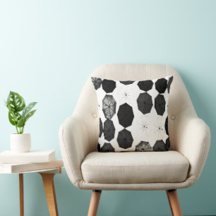 Coussin projeter des parapluies blancs noirs gris ou gris