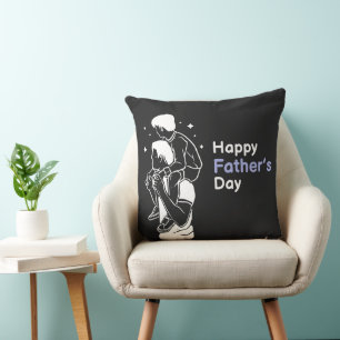 Coussin Promenade à dos d'âne étincelante Joyeuse Fête des