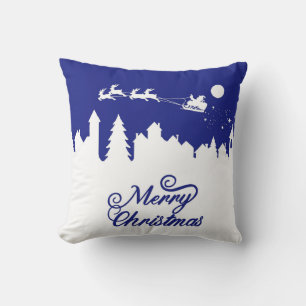 Coussin Promenade en traîneau de Noël