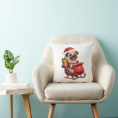 Coussin Promenade en traîneau de Pug (Chaise)