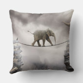 Coussin Promenades d'éléphant de bébé Tightrope (Verso)