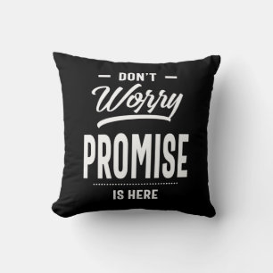 Coussin Promesse Nom personnalisé Anniversaire Cadeau