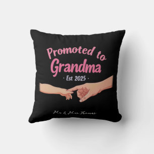 Coussin Promu à grand-mère Etabli 2025 Faire-part