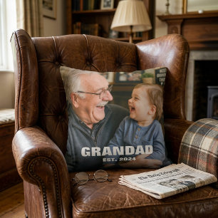 Coussin Promu Grand-père pour la première fête des pères p