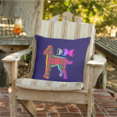 Coussin Propriétaire d'animal de compagnie bleu de chien r (Chaise)