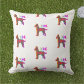 Coussin Propriétaire d'animal de compagnie de chien rouge (Herbe)