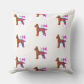 Coussin Propriétaire d'animal de compagnie de chien rouge (Recto)