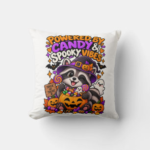 Coussin Propulsé par Candy & Spooky Vibes Halloween Raton