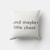 Coussin Propulsé par le café et la pensée excessive (Verso)