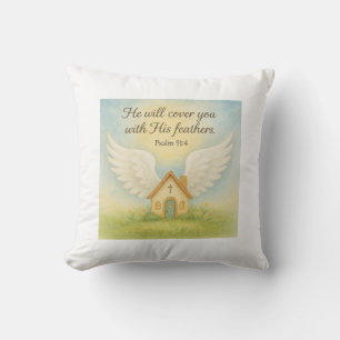 Coussin Protection Divine - Psaume 91:4