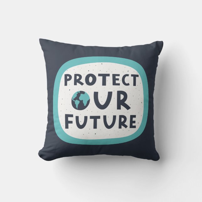 Coussin Protéger notre avenir (Recto)