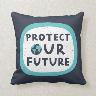 Coussin Protéger notre avenir