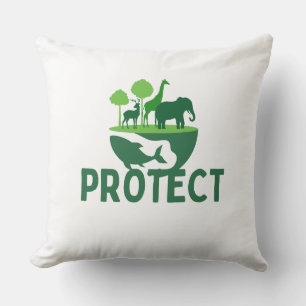 Coussin Protégez notre planète - Faune et Nature Livre
