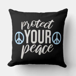 Coussin Protégez Votre Paix Santé Mentale Bien-être Pleine