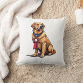 Coussin Proud American Golden Retriever Vintage Tee 4 (Couverture)