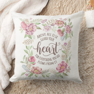 Coussin Proverbes 4:23 - Garde ton coeur