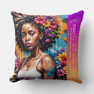 Coussin Proverbes de la femme Abstraite de foi 31 30