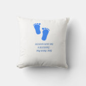 Coussin providentiel de garçon d'anges de bébé (Recto)