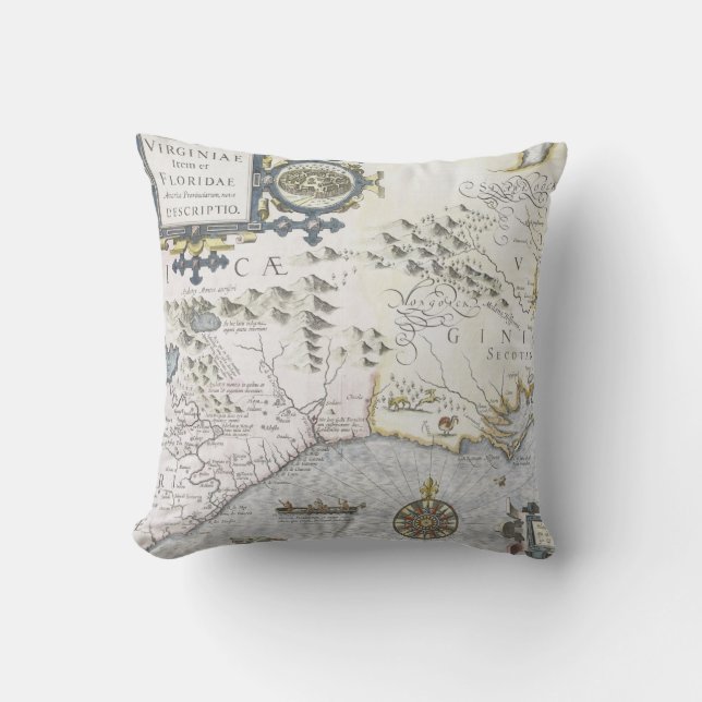 Coussin Provinciarum 3 d'article et de Floridae Americae (Recto)