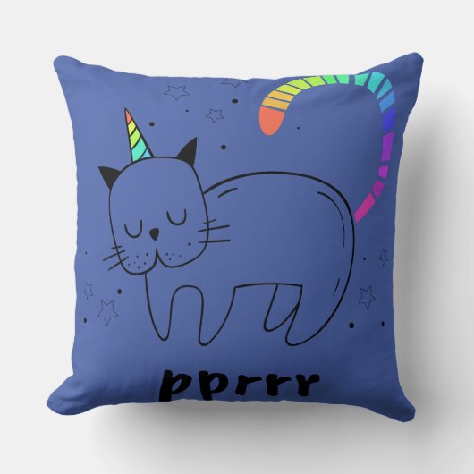 Coussin Prrr Caticorn (Recto)