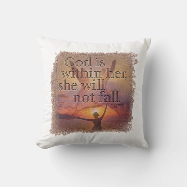Coussin PSALM 46:5 Pillow (Recto)