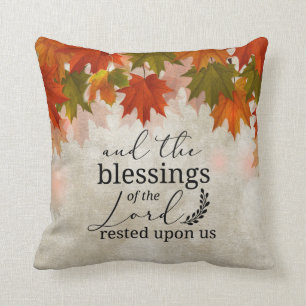 Coussin PSALM 90:17 Bénédiction du Seigneur reposait sur n