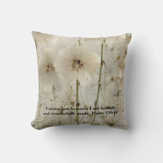 Coussin «Psaume 139: 14» (Recto)