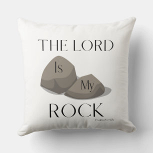 Coussin Psaume 18:2 Citation de l'Écriture biblique KJV