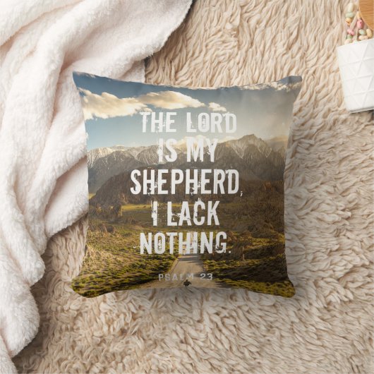 Coussin Psaume 23 L'Éternel est mon berger, Écriture (Couverture)