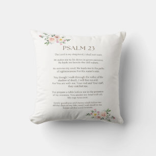 Coussin Psaume 23 NKJV Le Seigneur est Mon Pasteur